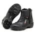 Bota motociclista com altura de até 9cm em couro legítimo solado preto AS-HEIGHT