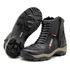 Bota motociclista com altura de até 9cm em couro legítimo AS-HEIGHT