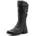 Bota motociclista feminina couro legítimo 9117
