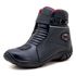 Bota motociclista semi impermeável com regulagem toda preta 287