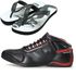 Tênis masculino motociclista semi impermeável 312 com chinelo de borracha estampado