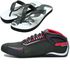 Tênis verde motociclista em nobuck cano baixo masculino 312 com chinelo de estampa