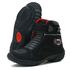 Bota motociclista unissex em couro nobuck na cor preta com logo atron 287