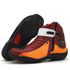 Bota motociclista de couro legítimo nas cores vermelho e laranja 271
