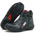 Bota motociclista em couro legítimo camuflado cinza AS95
