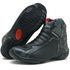 Bota motociclista atron shoes semi impermeável em couro legítimo camuflado cinza 305
