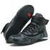 Tênis motociclista cano alto em couro legítimo camuflado cinza Atron Shoes 310