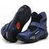 Bota motociclista AS-RACING Vented em couro legítimo na cor Azul
