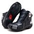 Bota motociclista Atron Shoes AS-HIGHWAY em couro legítimo semi-impermeável emborrachada na cor Preto 407