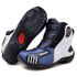 Bota motociclista Atron Shoes AS-HIGHWAY em couro legítimo semi-impermeável emborrachada Com elástico na cor Azul 408