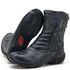 Bota motociclista cano médio semi-impermeável com refletivos nas cores cinza camuflado e preto 309