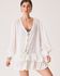Vestido Eliz Branco Animal Print 