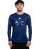 Camisa Manga Longa Masculina Dry Fit Bad Fish - Azul Marinho