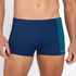 SUNGA BOXER COM RECORTE MARINHO COM VERDE PETROLEO