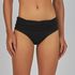 HOT PANT DRAPEE LISO PRETO