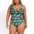 BODY MAIÔ COM BOJO E RECORTE PLUS ESTAMPADO BOTANIC DESIGN