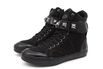 Tenis Sneaker Bawmi Cano Alto Feminino Allblack com Piramide Grafite