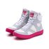 Tenis Sneaker Bawmi Cano Alto Feminino Branco/Pink
