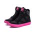 Tenis Sneaker Bawmi Cano Alto Feminino Preto/Pink