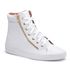 Tenis Vegano Bawmi Cano Alto Feminino Branco com Ziper