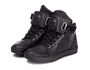 Tenis Sneaker Bawmi Cano Alto Feminino Preto com velcro