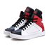 Tenis Sneaker Bawmi Cano Alto Feminino Vermelho/Azul/Branco