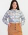 Camisa Flanela Xadrez Lacinho Creme