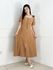 Vestido Risca Giz Caramelo 
