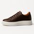 Tênis Casual Pulse Sneaker Café Em Couro 
