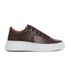 Tênis Casual Pulse Sneaker Café Em Couro 