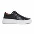 Tênis Casual Pulse Sneaker Preto Em Couro 