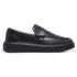 Sapato Mocassim Master All Black Couro Preto Sola Alta Preta