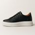 Tênis Casual Pulse Sneaker Preto Em Couro 