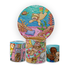 Kit Capa Painel Redondo + Trio Cilindros Tema Bobbie Goods 