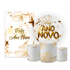 Kit Casadinho Capa Painel Redondo + Retangular + Trio Capas de Cilindro Tema Ano Novo Data Especial Comemoração
