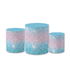 Trio Capas de Cilindros Sublimados Decorativo Tema Infantil Menina Princesa Ariel Pequena Sereia