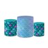 Trio Capas de Cilindros Sublimados Decorativo Tema Infantil Menina Princesa Ariel Pequena Sereia