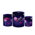 Trio Capas de Cilindros Sublimados Decorativo Tema Astronauta Colorido Decoração Infantil Menino
