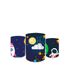 Trio Capas de Cilindros Sublimados Decorativo Tema Astronauta Colorido Decoração Infantil Menino