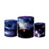 Trio Capas de Cilindros Sublimados Decorativo Tema Astronauta Colorido Decoração Infantil Menino