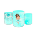 Trio Capas de Cilindros Sublimados Decorativo Tema Bailarina Decoração Infantil Menina