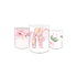 Trio Capas de Cilindros Sublimados Decorativo Tema Bailarina Decoração Infantil Menina