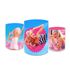 Trio Capas de Cilindros Sublimados Decorativo Tema Barbie Girl Decoração Infantil Menina