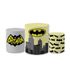 Trio Capas de Cilindros Sublimados Decorativo Tema Infantil Herói Menino Batman Decoração Liga das Justiça