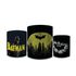 Trio Capas de Cilindros Sublimados Decorativo Tema Infantil Herói Menino Batman Decoração Liga das Justiça
