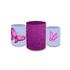 Trio Capas de Cilindros Sublimados Decorativo Tema Infantil Borboletas Decoração Menina
