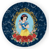 Capa Painel Redondo Decorativo Tema Princesa Branca de Neve Decoração Festa Menina