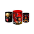 Trio Capas de Cilindros Sublimados Decorativo Tema Dead Pool Decoração Festa