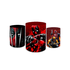 Trio Capas de Cilindros Sublimados Decorativo Tema Dead Pool Decoração Festa