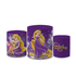 Trio Capas de Cilindros Sublimados Decorativo Tema Princesa Rapunzel Desenho Enrolados Decoração Infantil